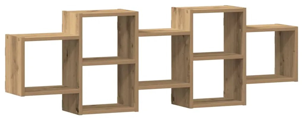 vidaXL Ράφι Τοίχου Αρτισιανή Δρυς 129x18x42 εκ. από Επεξεργασμένο Ξύλο