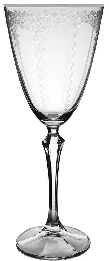 Ποτήρι Κρασιού Κολωνάτο Elisabeth CLX08106022 250ml Κρυστάλλινο Clear Βοημίας Crystal