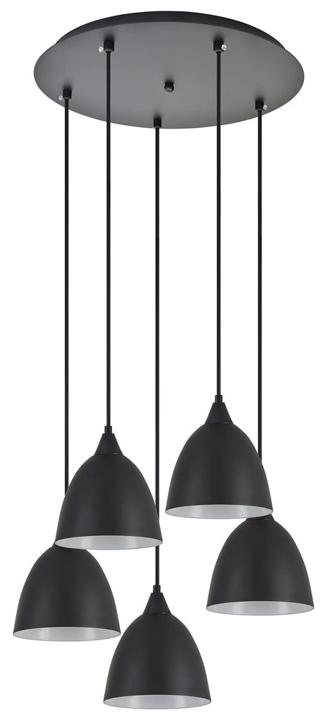 SE21-BL-B10-5BL-MS2 ADEPT PENDANT Black Metal Shade +