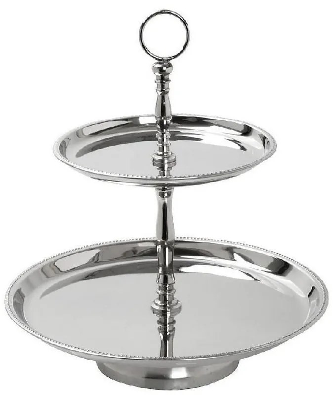Ορντεβιέρα Διώροφη Get214 38X26cm Silver Espiel Stainless Steel