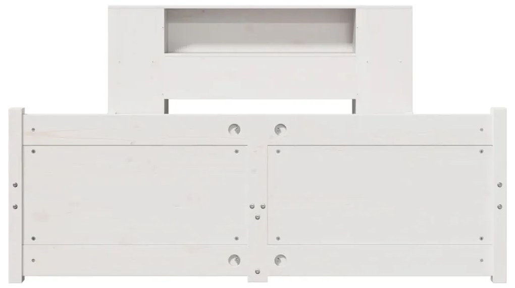 vidaXL Κρεβάτι Βιβλιοθήκη Χωρίς Στρώμα 120x200 εκ Μασίφ Ξύλο Πεύκο