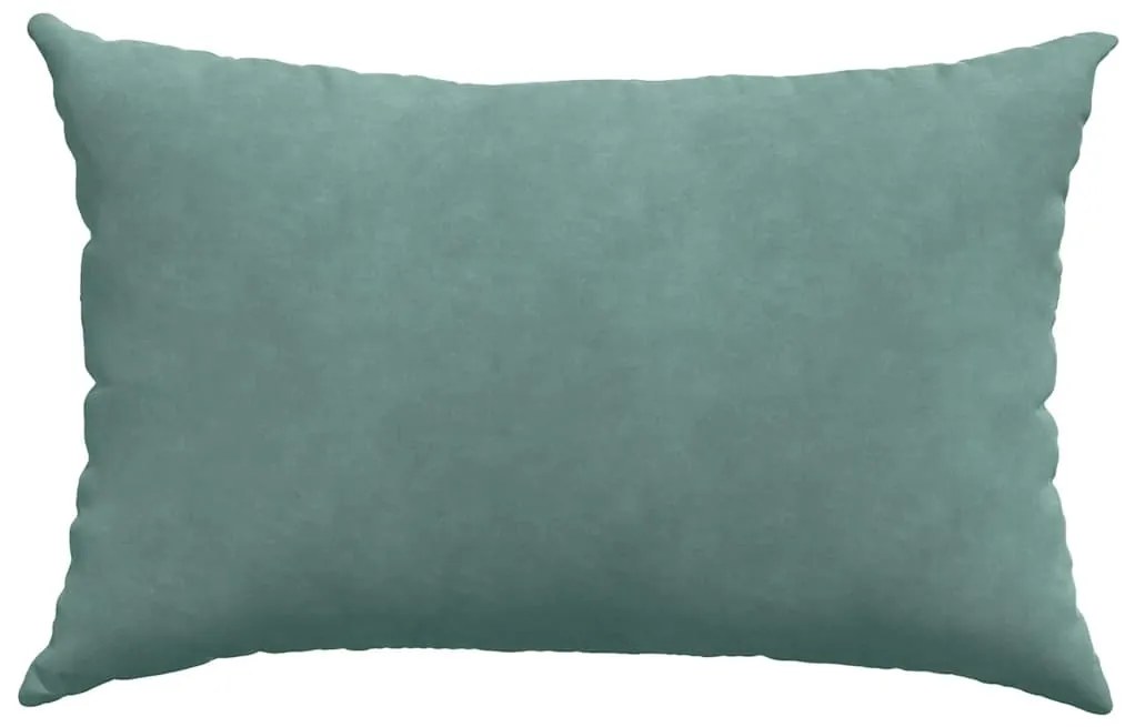 vidaXL Μαξιλάρι Καναπέ 2 pcs Θαλασσί 60 x 40 cm Υφασμάτινο Κορντουρά