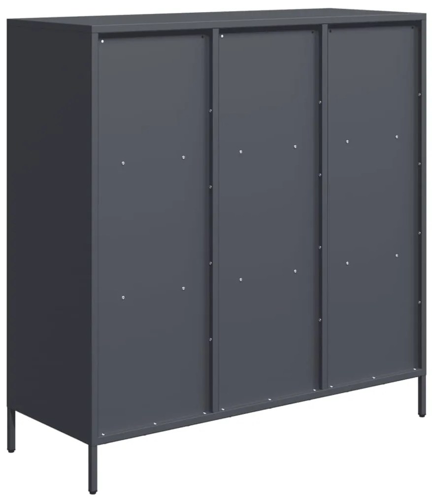 vidaXL Ντουλάπι Ανθρακί 101,5x39x103,5 εκ. από Ατσάλι