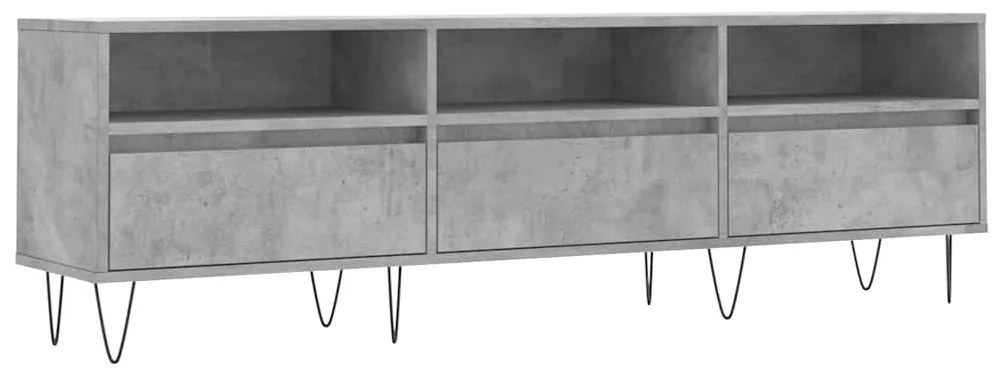 vidaXL Έπιπλο Τηλεόρασης Γκρι Σκυρ. 150x30x44,5 εκ. Επεξ. Ξύλο