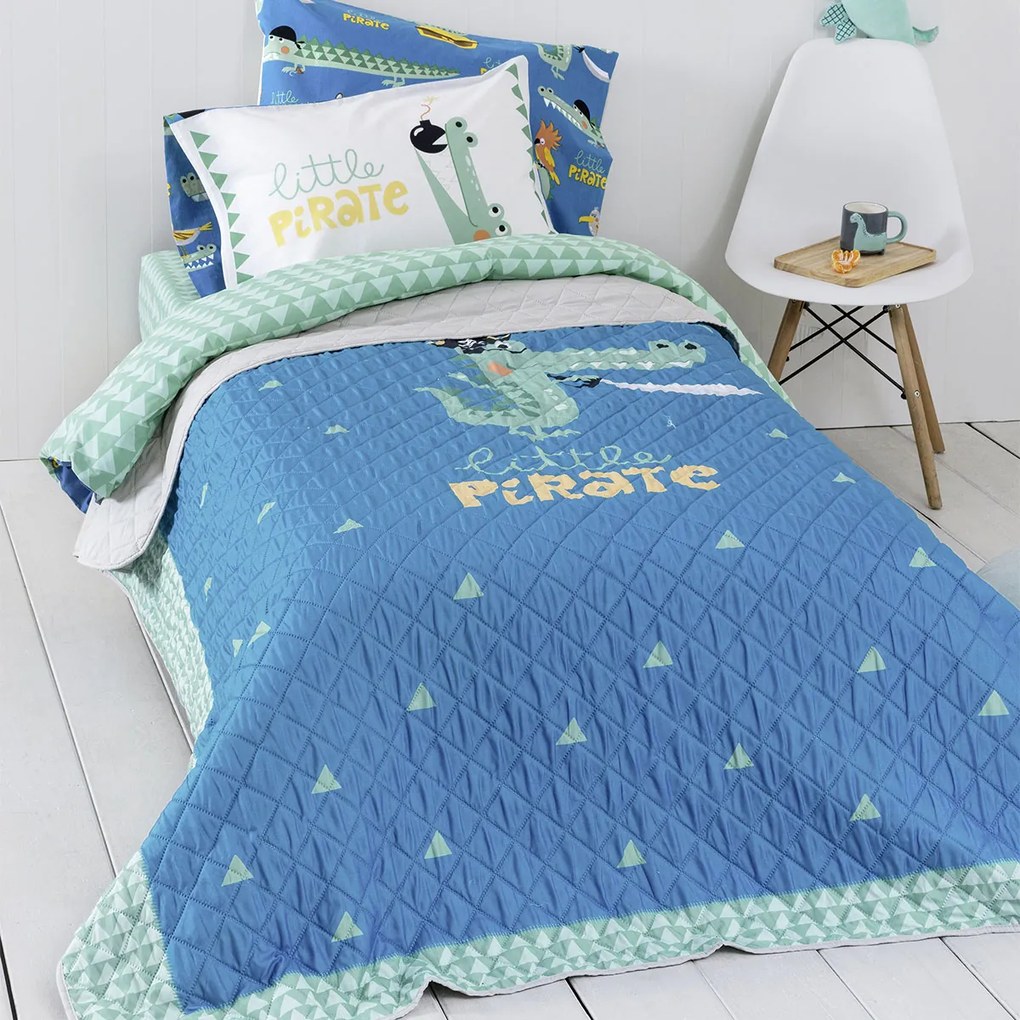 Κουβερλί Μονό (160x220) 2 Όψεων Nima Little Pirate