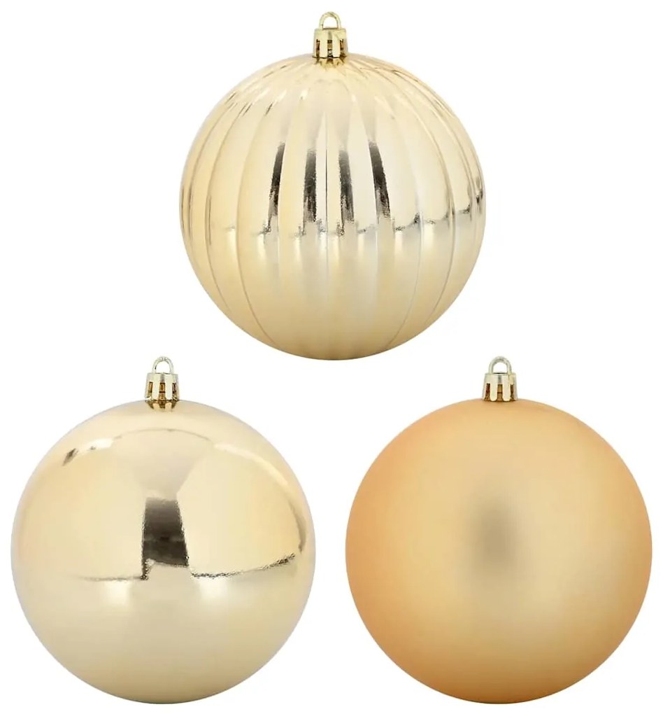 vidaXL Σετ Χριστουγεννιάτικων Στρογγυλών Μπαλίτσων 9 pcs Χρυσό