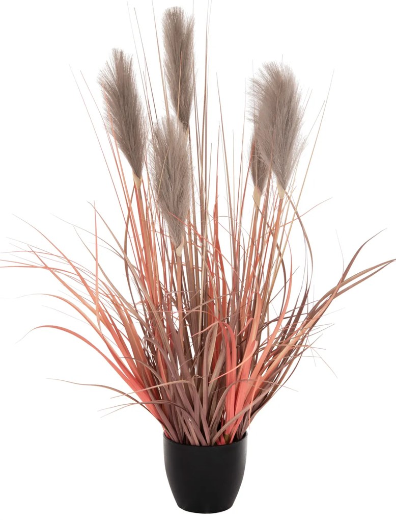 ΔΙΑΚΟΣΜΗΤΙΚΟ ΣΥΝΘΕΤΙΚΟ ΦΥΤΟ ΣΕ ΓΛΑΣΤΡΑ GRASS+FEATHER Φ14,5x12,5-86Υ εκ. HM4015