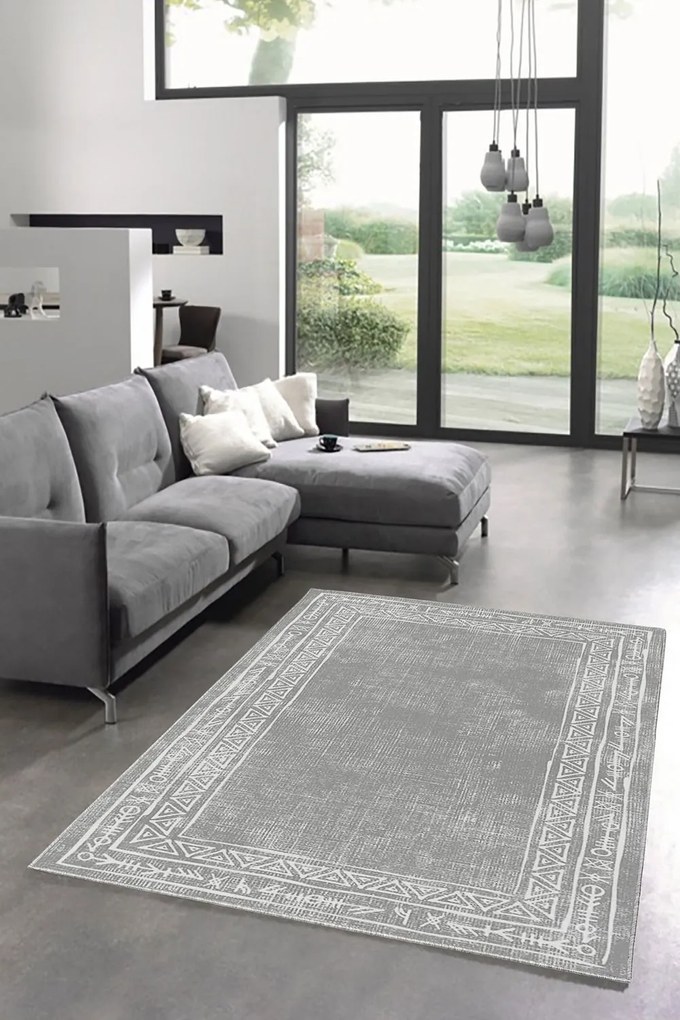 Χαλί W1056 213HFT1511 Grey-White Conceptum Hypnose 80X120cm