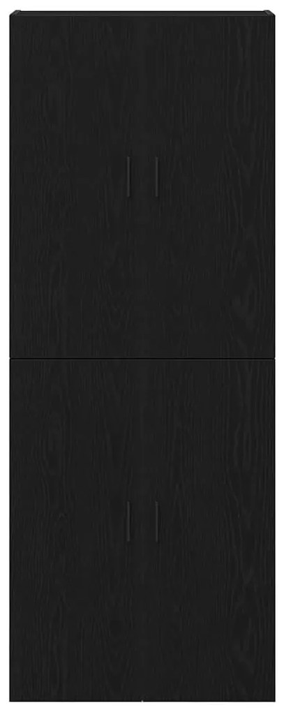 vidaXL Επιτοίχιο ντουλάπι 2 pcs Μαύρη δρυς 69.5 x 34 x 90 εκ.