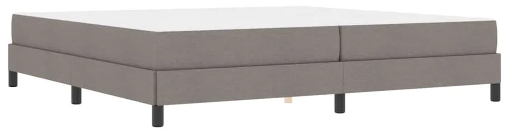 vidaXL Κρεβάτι με ελατήρια με στρώμα Taupe 200 x 200 cm ύφασμα