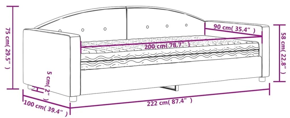 ΚΑΝΑΠΕ ΚΡΕΒΑΤΙ ΜΕ ΣΤΡΩΜΑ ΣΚΟΥΡΟ ΠΡΑΣΙΝΟ 90 X 200 ΕΚ. ΒΕΛΟΥΔΙΝΟΣ 3197279