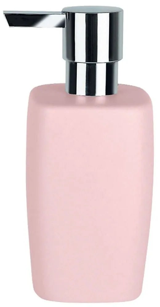 Δοχείο Κρεμοσάπουνου Retro 02632.002 6x6x16cm Pink Spirella Ceramic