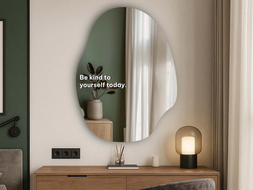 Αυτοκόλλητο για καθρέφτη S26 – Be kind to yourself today.