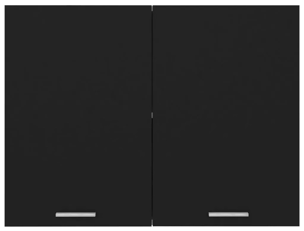 vidaXL Ντουλάπι Κρεμαστό Μαύρο 80 x 31 x 60 εκ. από Επεξ. Ξύλο