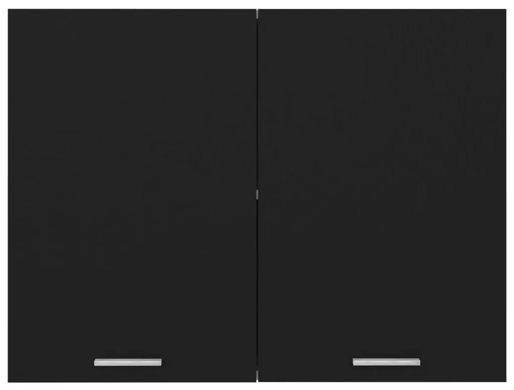vidaXL Ντουλάπι Κρεμαστό Μαύρο 80 x 31 x 60 εκ. από Μοριοσανίδα