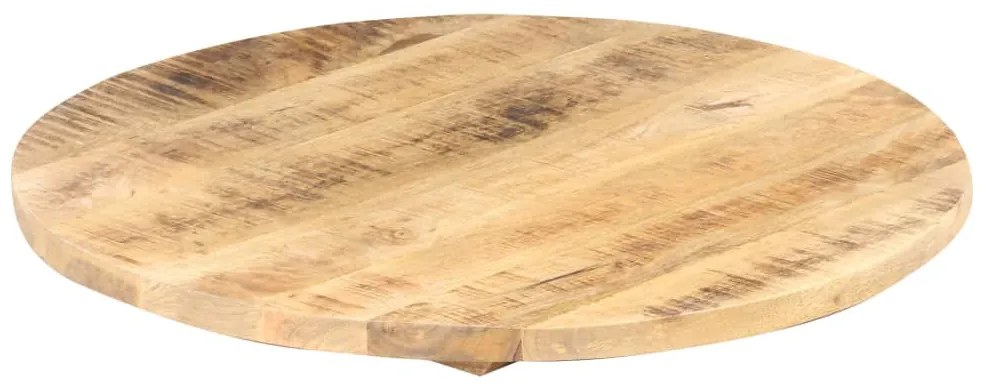 vidaXL Επιφάνεια Τραπεζιού Στρογγυλή 25-27 χιλ. 60 εκ. Ξύλο Μάνγκο
