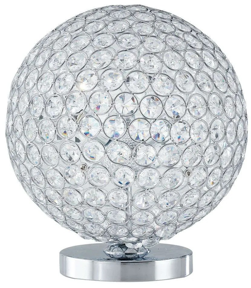 Φωτιστικό Επιτραπέζιο Planet I-PLANET/L 3xG9 Φ25cm 28cm Chrome Luce Ambiente Design Crystal, Metal