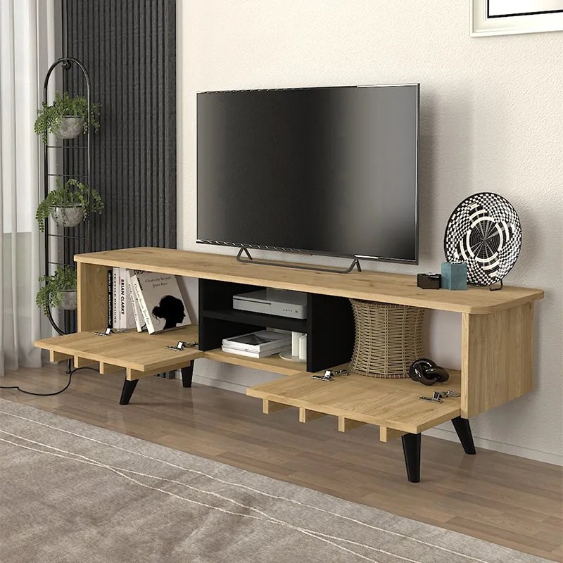 ΕΠΙΠΛΟ ΤΗΛΕΟΡΑΣΗΣ GEMMA MEGAPAP ΧΡΩΜΑ SEPET OAK 150X35X46,7ΕΚ.