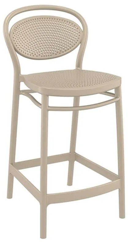 Σκαμπό Marcel 20.0655 44Χ50Χ96cm Dove Grey Siesta Πολυπροπυλένιο