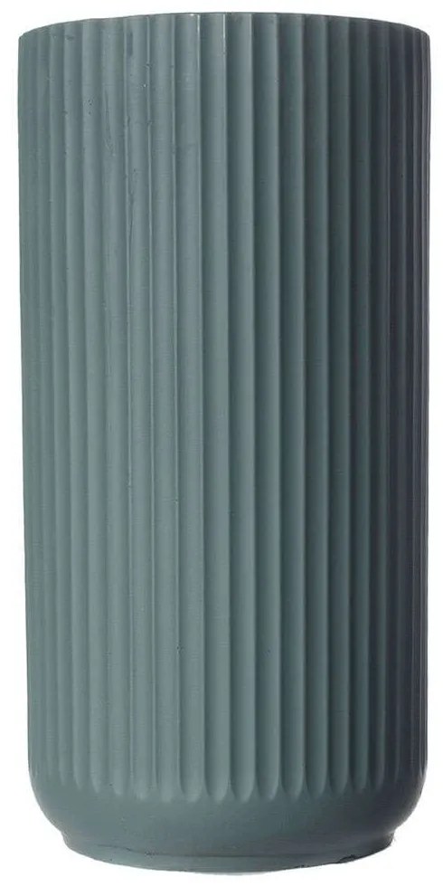 Κασπώ Πήλινο Stripe A-6170-8 26x26x50cm Dark Green Supergreens Πηλός