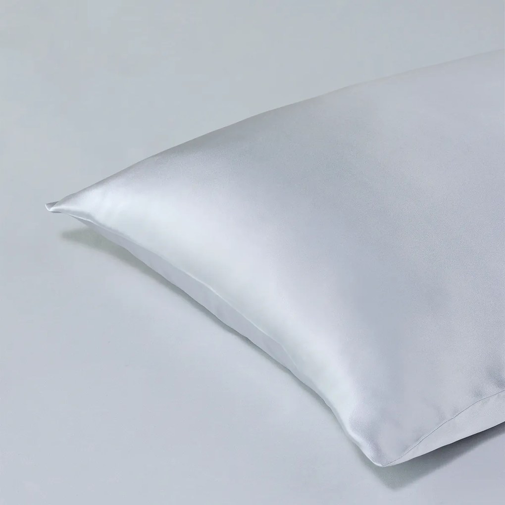 Μεταξωτή Μαξιλαροθήκη Με Φερμουάρ (50x75) Kentia Stylish Silk Γκρι