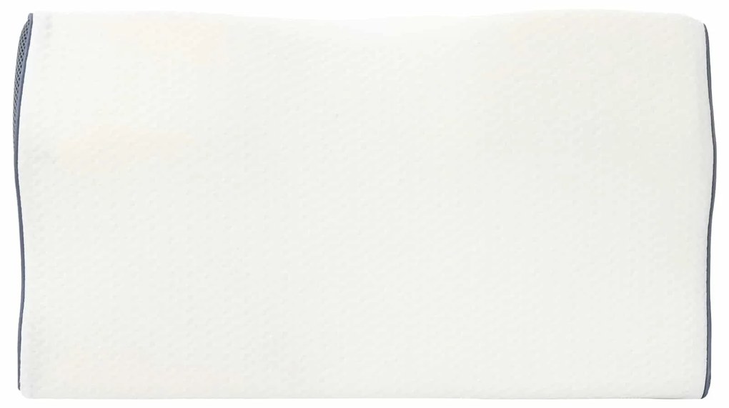 vidaXL Μαξιλάρι με μαξιλάρι Λευκό 60 x 34 x 11 εκ. Πολυεστέρας