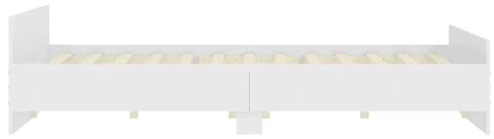 vidaXL Πλαίσιο Κρεβατιού με Κεφαλάρι & Ποδαρικό Λευκό 200 x 200 εκ.