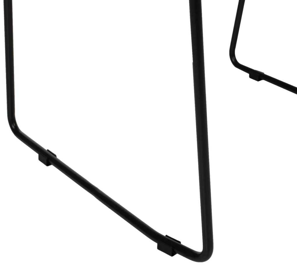 ΚΑΡΕΚΛΑ ΜΕΤΑΛΛΙΚΗ ΜΑΥΡΗ HM5866.01 ΜΑΥΡΟ ΜΑΞΙΛΑΡΙ & RATTAN ΦΥΣΙΚΟ 51.5x58x86Yεκ.