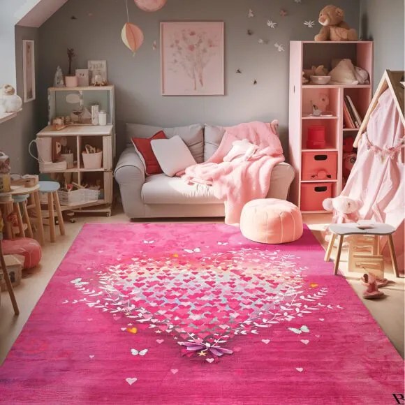 Beauty Home Χαλί παιδικό Fun Art 9589 160x230 Φουξ