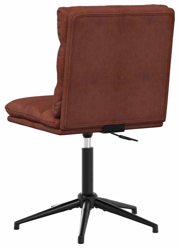 Καρέκλα τραπεζαρίας Shiny Brown Faux Leather