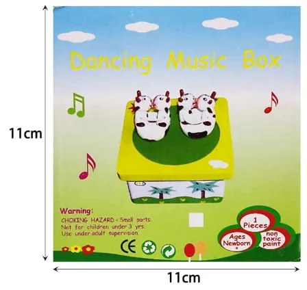 Ξύλινο Μουσικό Μαγνητικό Κουτί 10cm - Wooden music box