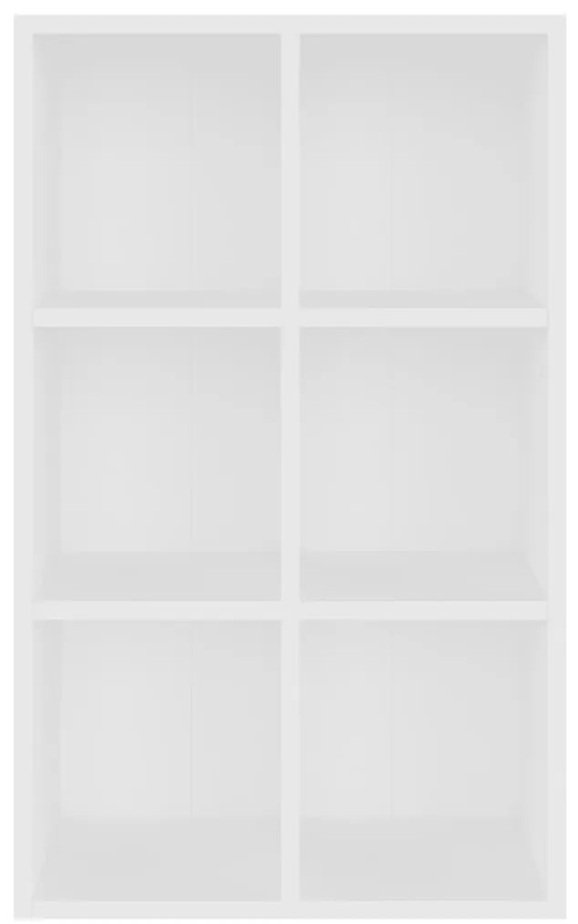 vidaXL Ραφιέρα / Βιβλιοθήκη Λευκό 66x30x98 εκ. από Επεξεργασμένο Ξύλο
