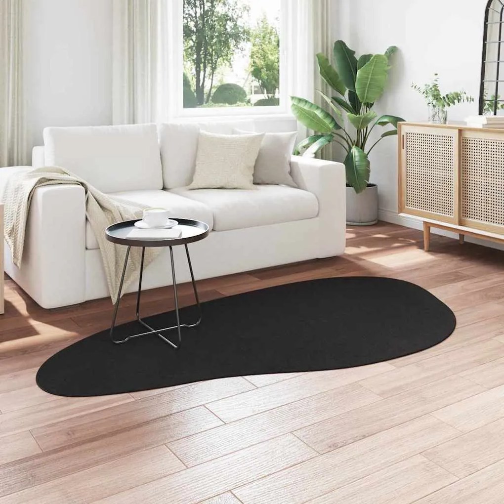 vidaXL Χαλί Μαύρο 100 x 200 cm Πολυεστέρας