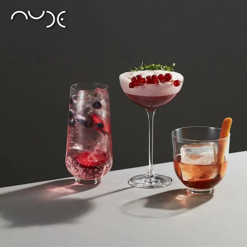 NUDE HEPBURN LONG DRINK SET6 425CC H:15.5 D:7.5CM GB6.OB24. - ESPIEL - NU64080-6