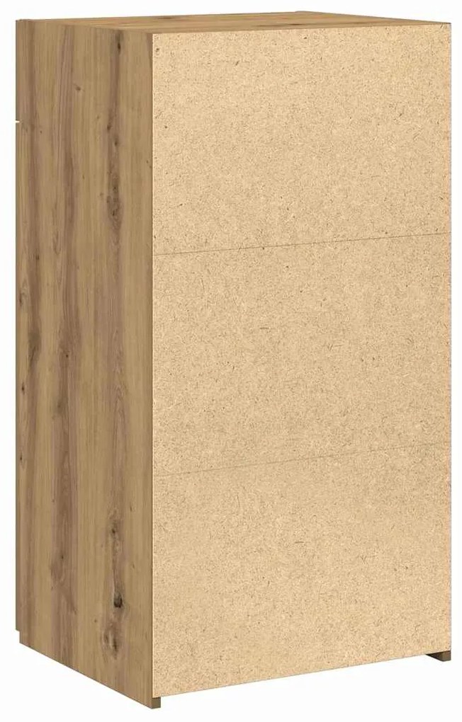vidaXL Πλαϊνό γραφείο με συρτάρι artisan δρυς 30 x 42.5 x 93 εκ.