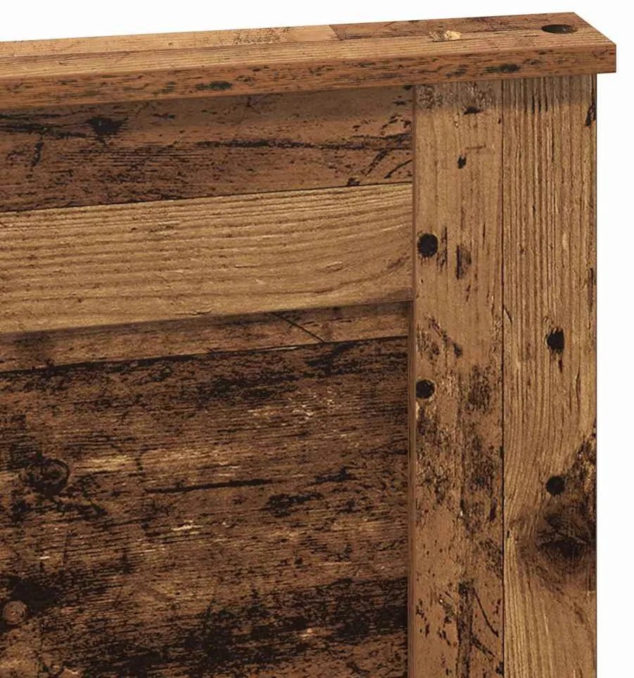 vidaXL Κεφαλάρι με κεφαλάρι Παλιό Ξύλο 160 cm Επεξεργασμένο ξύλο