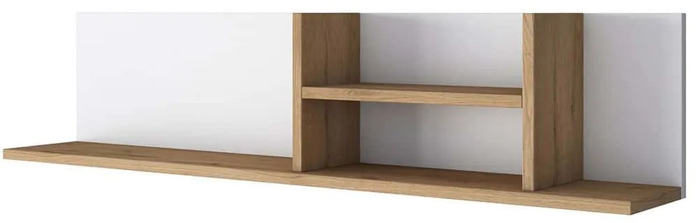 Ραφιέρα Τοίχου 893RAN3313 120x19,8x25cm White-Walnut