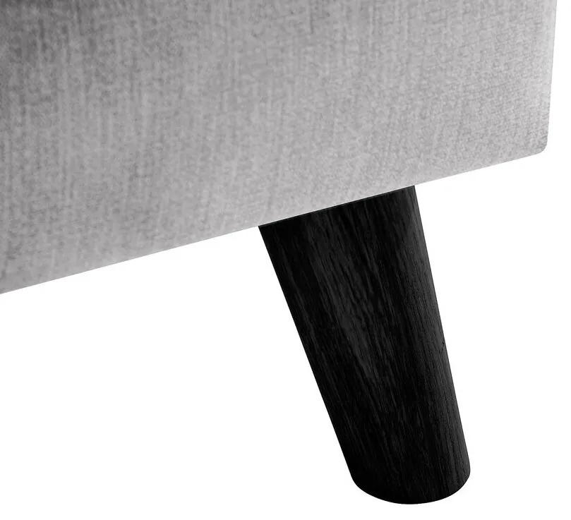 Σκαμπό σαλονιού Scandinavian Choice P125, Γκρι, 45x60x80cm, 10 kg, Ταπισερί, Πόδια: Ξύλο | Epipla1.gr