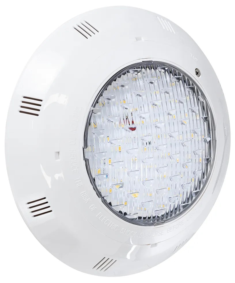 GloboStar® POOLΕΤΙ 61540 PRO Φωτιστικό Πισίνας LED 25W 1875lm 120° AC/DC 12V Αδιάβροχο IP68 IK06 Tempered Glass Φ30 x Υ6.5cm Θερμό Λευκό 2700K - Bridgelux Chip - 2 Meter VDE Certified Cable - 3 Years Warranty