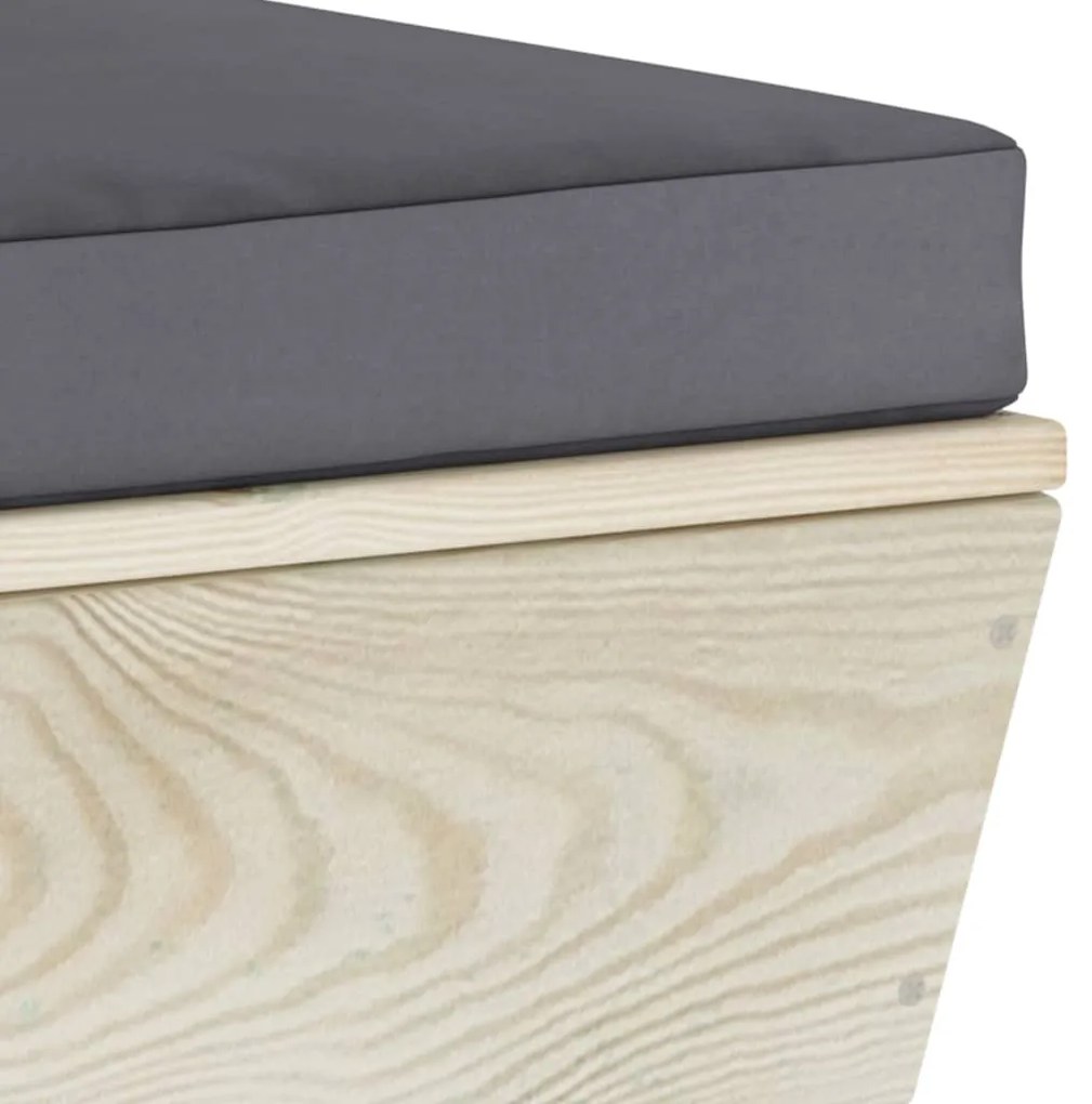 vidaXL Σαλόνι Κήπου από Παλέτες 5 τεμ. Ξύλο Ερυθρελάτης με Μαξιλάρια