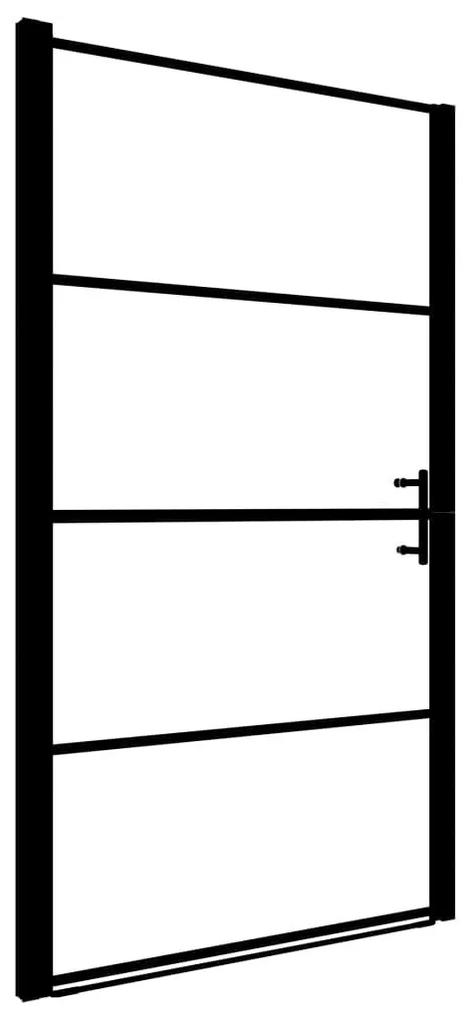 Πόρτα Ντουζιέρας Μαύρη 81 x 195 εκ. Αμμοβολισμένο Ψημένο Γυαλί