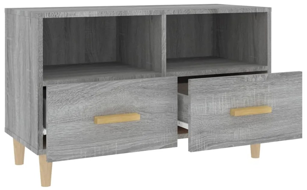 vidaXL Έπιπλο Τηλεόρασης Γκρι Sonoma 80x36x50 εκ. από Επεξεργ. Ξύλο