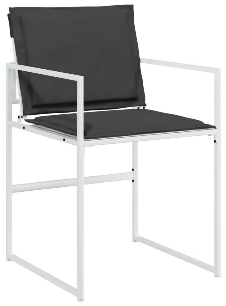 Σετ Τραπεζαρίας Κήπου 9 τεμ. Λευκός από Textilene με Μαξιλάρια 3295108