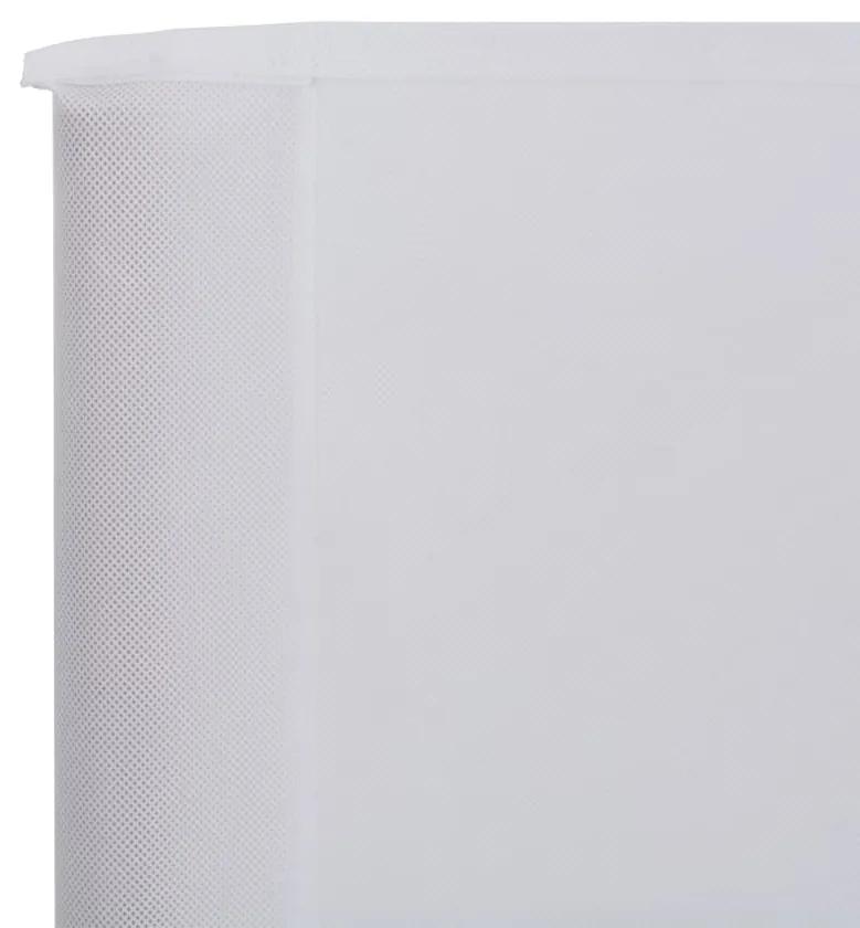 vidaXL Προστατευτικό Αέρα με 6 Πάνελ Λευκό Άμμου 800 x 160 εκ. Ύφασμα