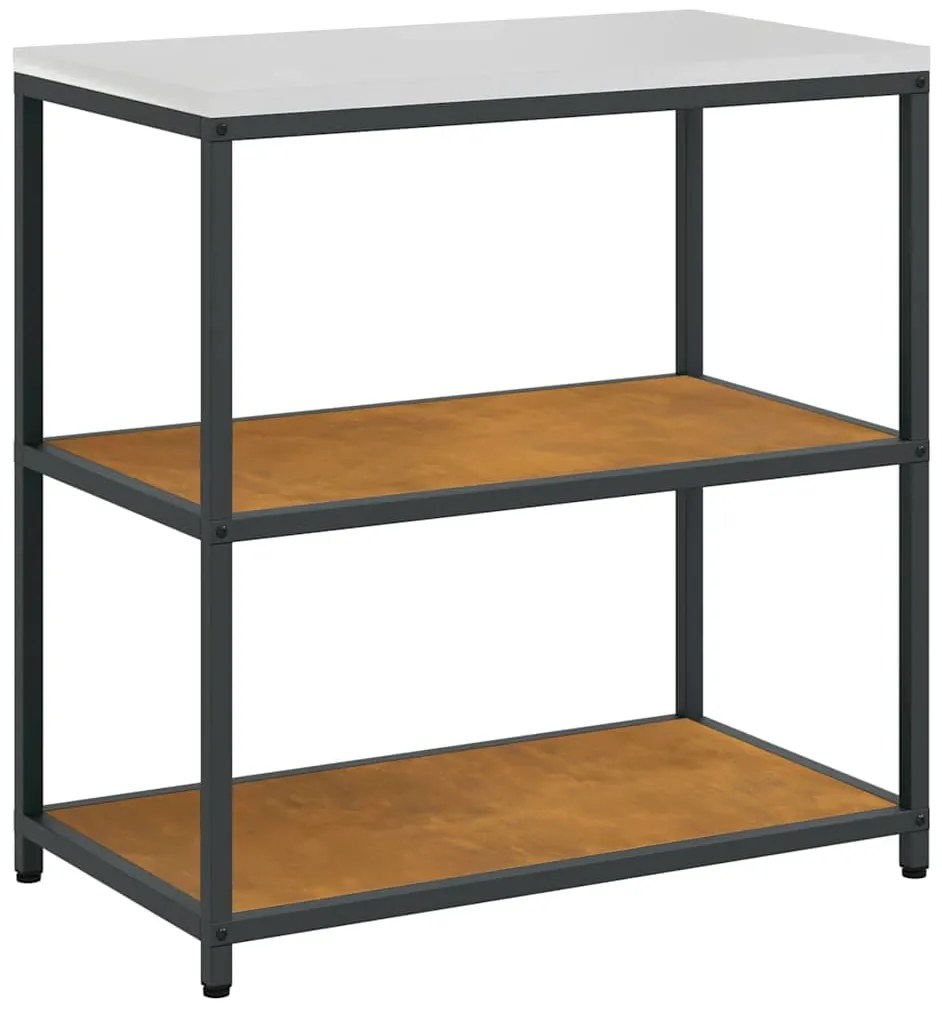 vidaXL Σετ Αποθήκευσης Κουζίνας με ράφι με αποθήκευση 3 pcs Σκ rusty