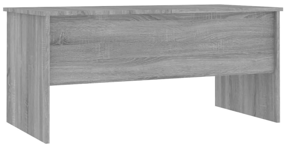 vidaXL Τραπεζάκι Σαλονιού ΓκριSonoma102x50,5x46,5εκ.Επεξεργασμένο Ξύλο