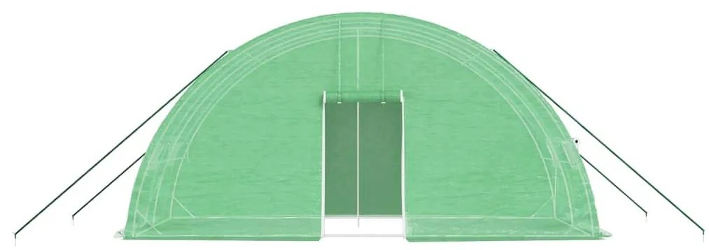 Θερμοκήπιο με Ατσάλινο Πλαίσιο Πράσινο 12 μ² 6 x 2 x 2,85 μ. - Πράσινο