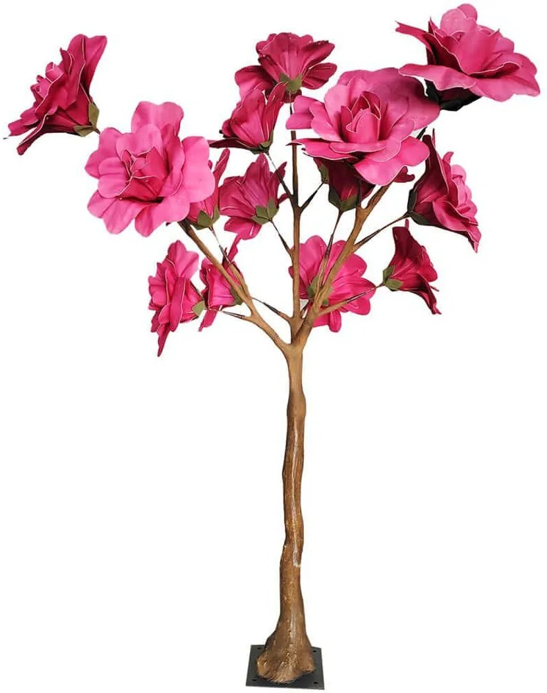 Τεχνητό Δέντρο Τριανταφυλλιά Giga 4421-6 300cm Fuchsia Supergreens Υαλοβάμβακας