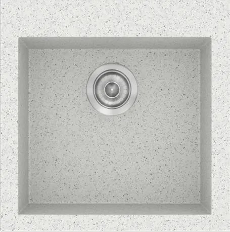 Νεροχύτης Κουζίνας Sanitec Classic 339 Ένθετος 50x50 εκ. - Granite White