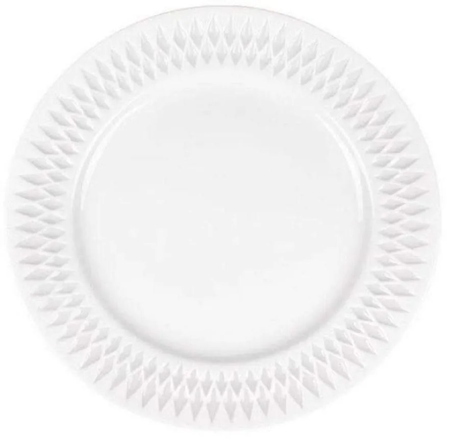 Πιάτο Φρούτου Diamante PRPW430003 Φ20cm White Oriana Ferelli® Porcelain